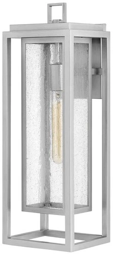 Hinkley Republic 20" High Satin Nickel Outdoor Wall Light - Picture 1 of 10