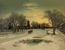 Victorian Trading All Roads Lead Home Holiday Christmas Greeting Cards 15PK 32A