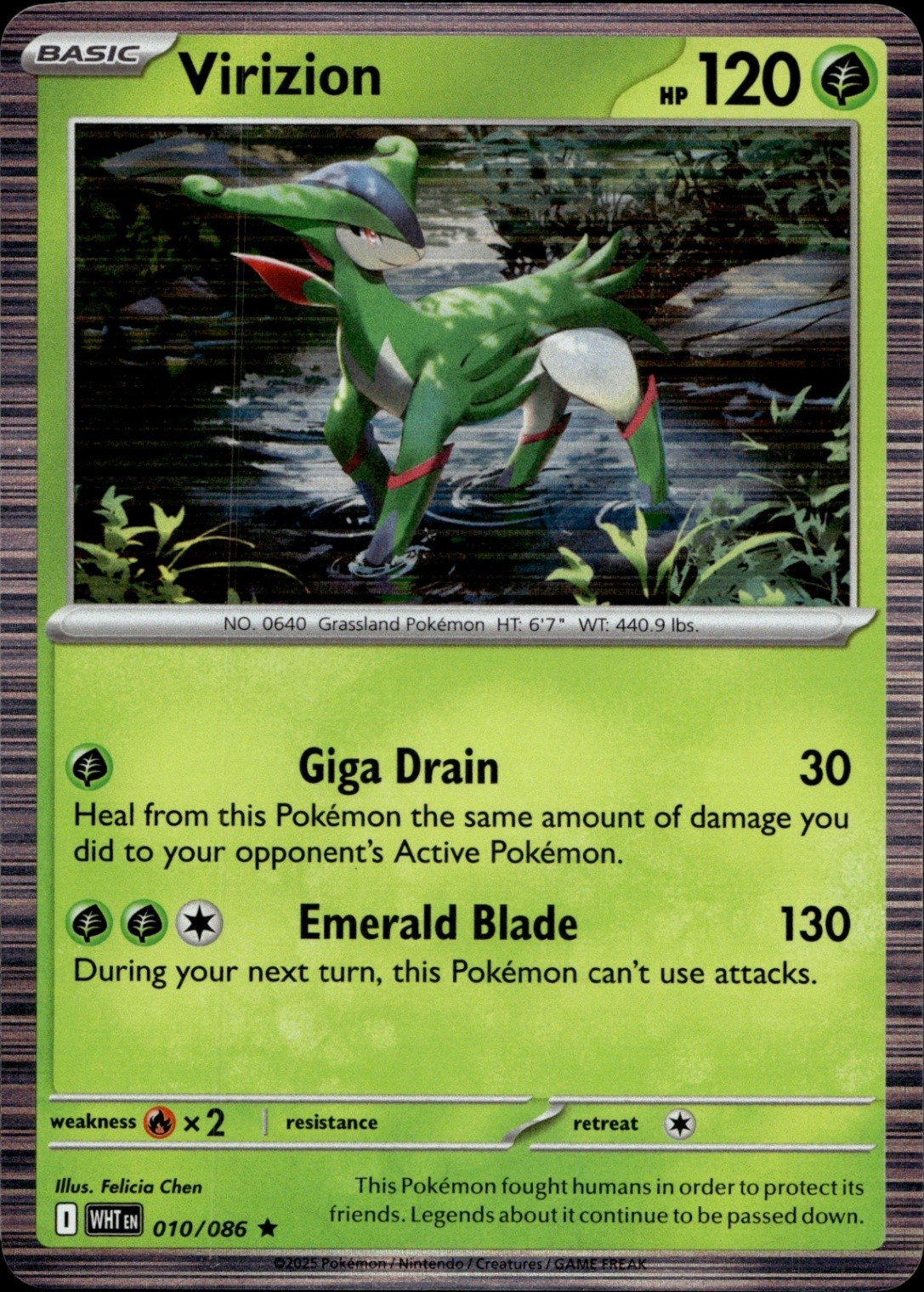 Virizion Rare SV: White Flare 010/086 NM