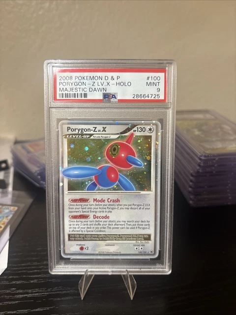 2008 POKEMON DIAMOND & PEARL MAJESTIC DAWN #100 PORYGON-Z LV.X-HOLO PSA 9 MINT