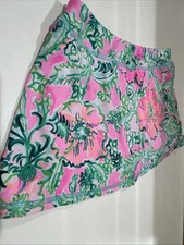 Lilly Pulitzer Girl s Size 4-5 Luxitech Soleil Pink Perfect Poppy Aila Skort