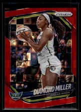 Diamond Miller 2025 Panini Prizm WNBA Red Pandora Prizm Card /199 #27