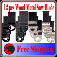 12 Metal Wood Oscillating MultiTool Saw For  Wood Metal Cutting Diy