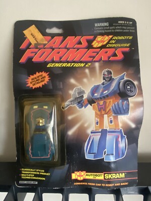 Vintage 1992 Hasbro Transformers G2 Generation 2 Skram Action Figure Sealed