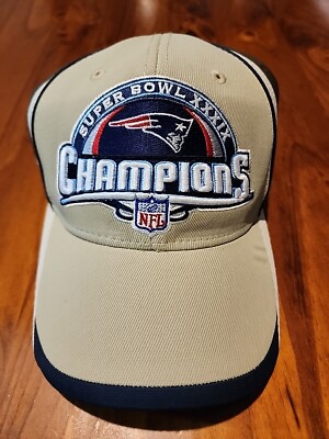 New England Patriots Vintage Hat Super Bowl 39 Reebok Tom Brady NFL Champions 