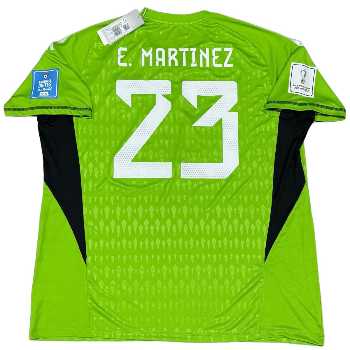 2022 Argentina Goalkeeper Jersey #23 E. MARTINEZ 2XL World Cup