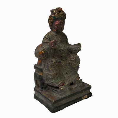 Vintage Chinese Wooden Carved Home Guardian Deity Figure ws1854S Vintage Chinese Wooden Carved Home Guardian Deity Figure ws1854S