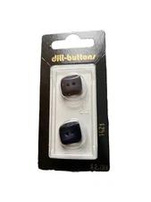 Vintage Dill Buttons 1421 Blue Size 11/16 (18mm)