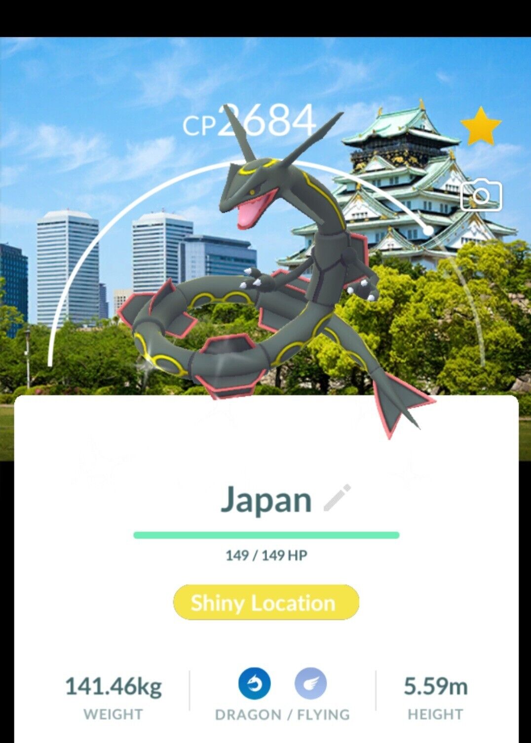 Pokemon Go - Rayquaza (Shiny), Video Gaming, Gaming Accessories