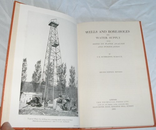 Wells And Bore-Holes For Water Supply by Dumbleton 1953 Analysis & Purification - Picture 3 of 9