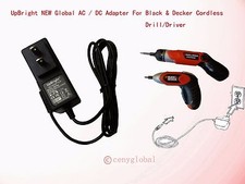 Caricabatteria adattatore AC per alimentatore cordless Black & Decker 5102293-10 510229310