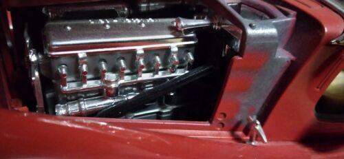1/18 Burago Mercedes Benz 500K Roadster von 1936 rot JI113 Made in Italy - Bild 3 von 4