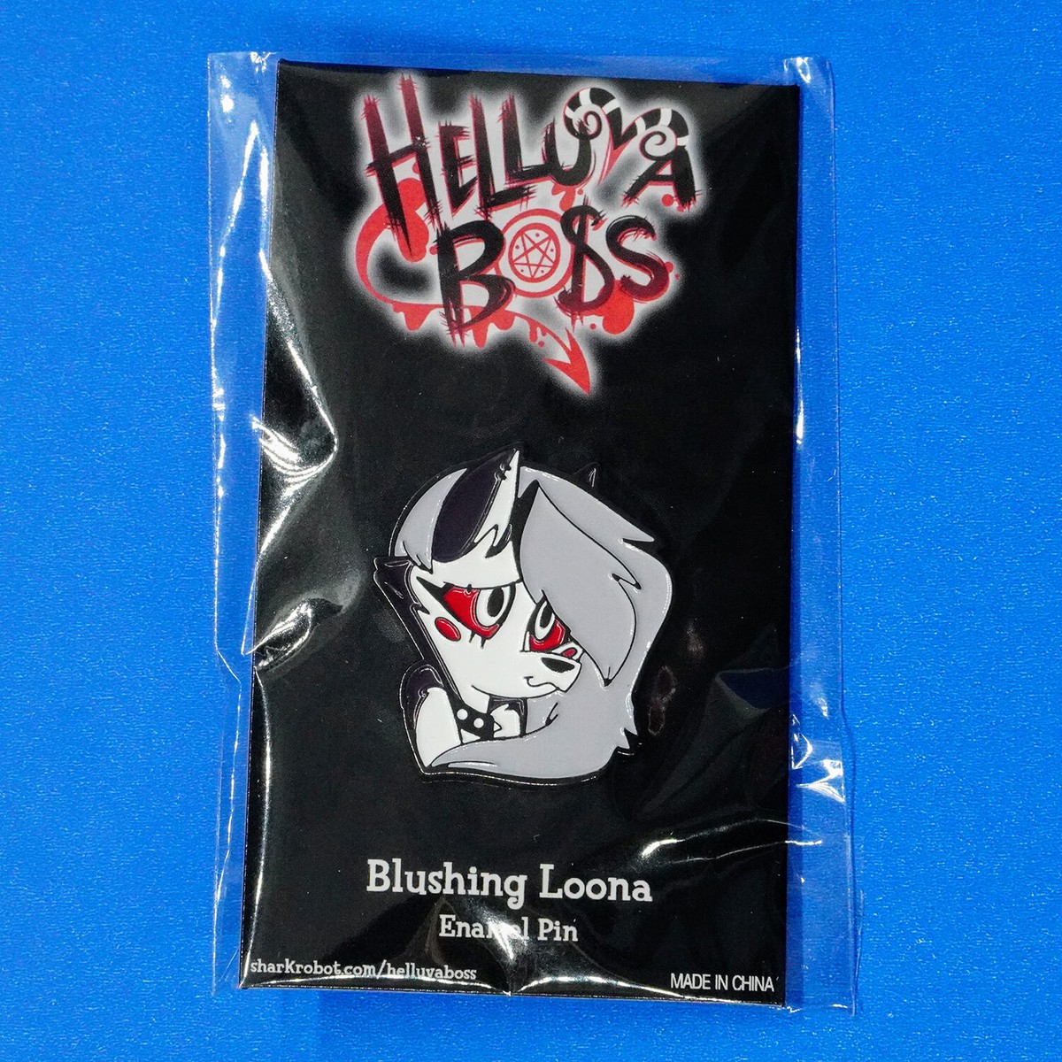 Helluva Boss Blushing Loona Enamel Pin Hazbin Hotel Vivziepop