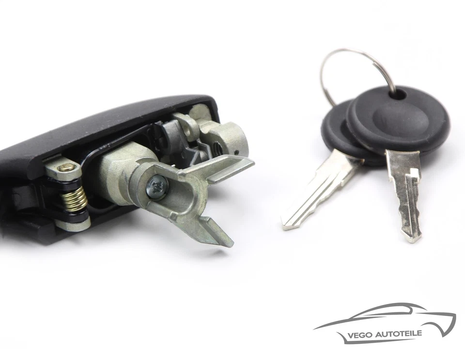 TÜRGRIFF SCHLIESSZYLINDER SCHLÜSSEL SET VORNE BEIDSEITIG FÜR VW ORIGINAL TOPRAN - Bild 4 von 4