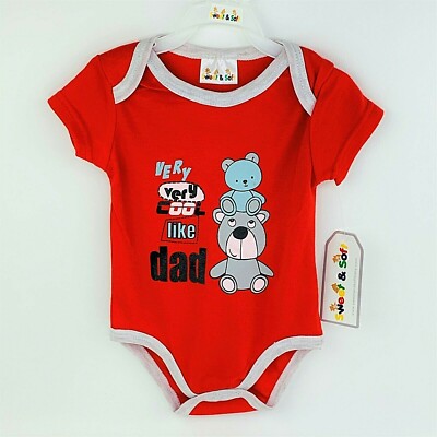 Very Cool Like Dad  Unisex Infant Baby Novelty One Piece Bodysuit Tee Shirt  NEW