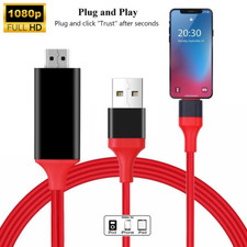 1080P HDTV Adapter Cable TV Digital AV Adapter For iPhone 14 13 12 8 6 5 XR iPad