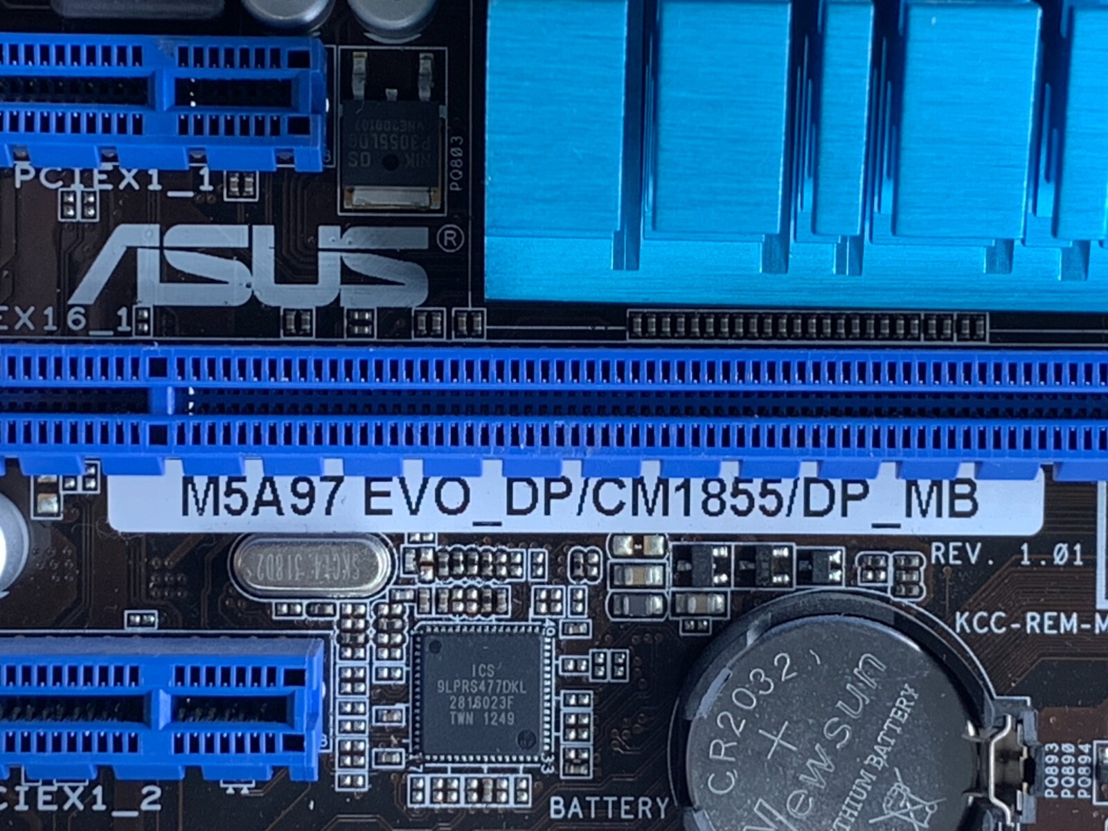 ASUS M5A97 EVO_DP/CM1855/DP_MB Motherboard AM3+ 8GB DDR3 mATX AMD FX