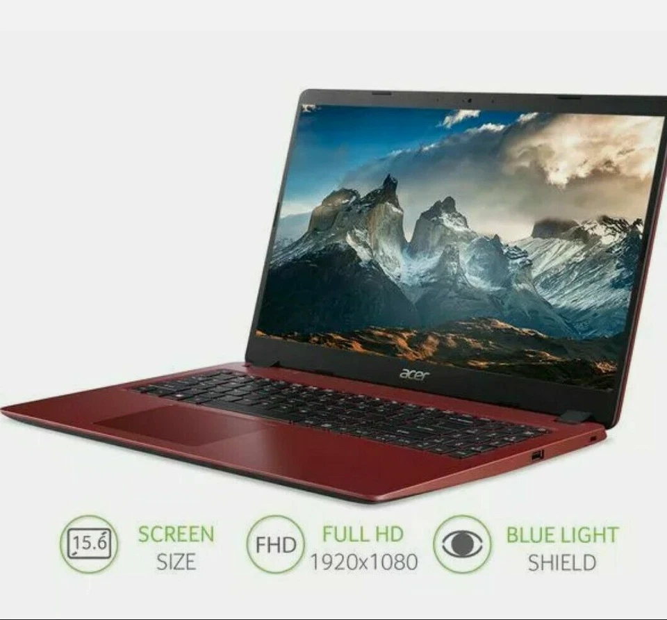 Acer Aspire 15.6 Inch i3 10th gen  2.0GHz l 8GB 1000 GB HDD WIN10 Laptop black - Image 2 of 3