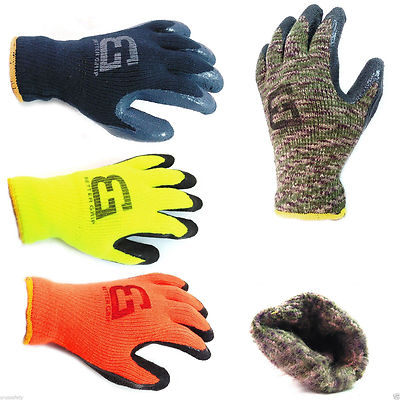 Better Grip Insulated Winter Rubber-Coated Gloves -Crinkle Finished-BGWLAC