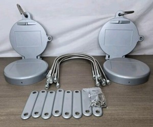 2 Reese 6 Inch Silver Conduit Racks / Carrier kit, Carry Power PVC Tube Lockable