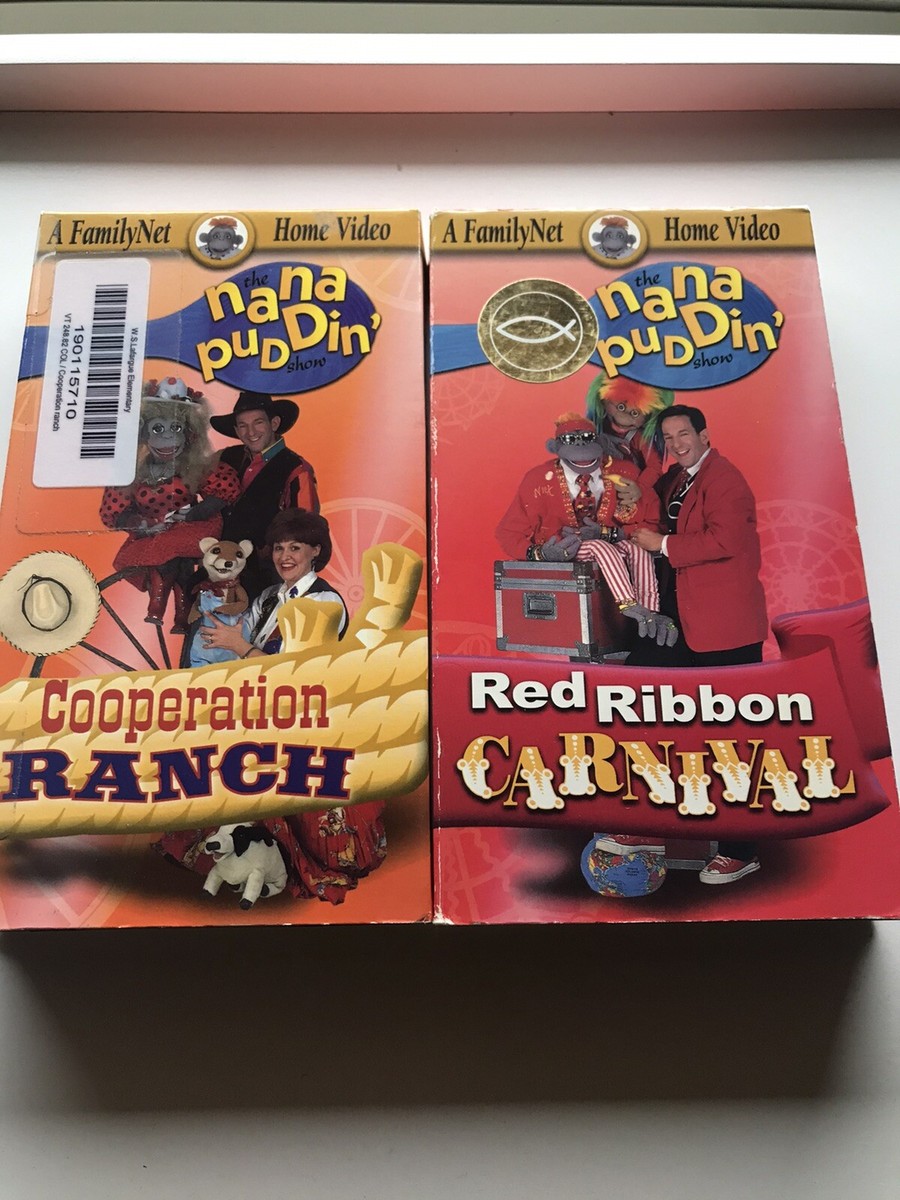 タレント・お笑い芸人 Coming Century in PU-PU-PU VHS The Nana Puddin Show VHS 2 Tape Lot, Cooperation Ranch, Red Ribbon