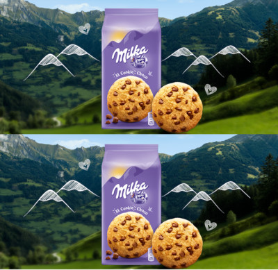 MILKA SENSATIONS COOKIES FILLED WITH ALPINE MILK CHOCOLATEXL 184g (6.49 oz)