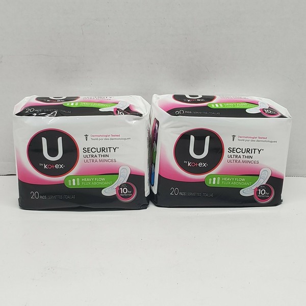 Kotex U Heavy Flow Ultra Thin Pads Count 2pkgs Zaeem Com