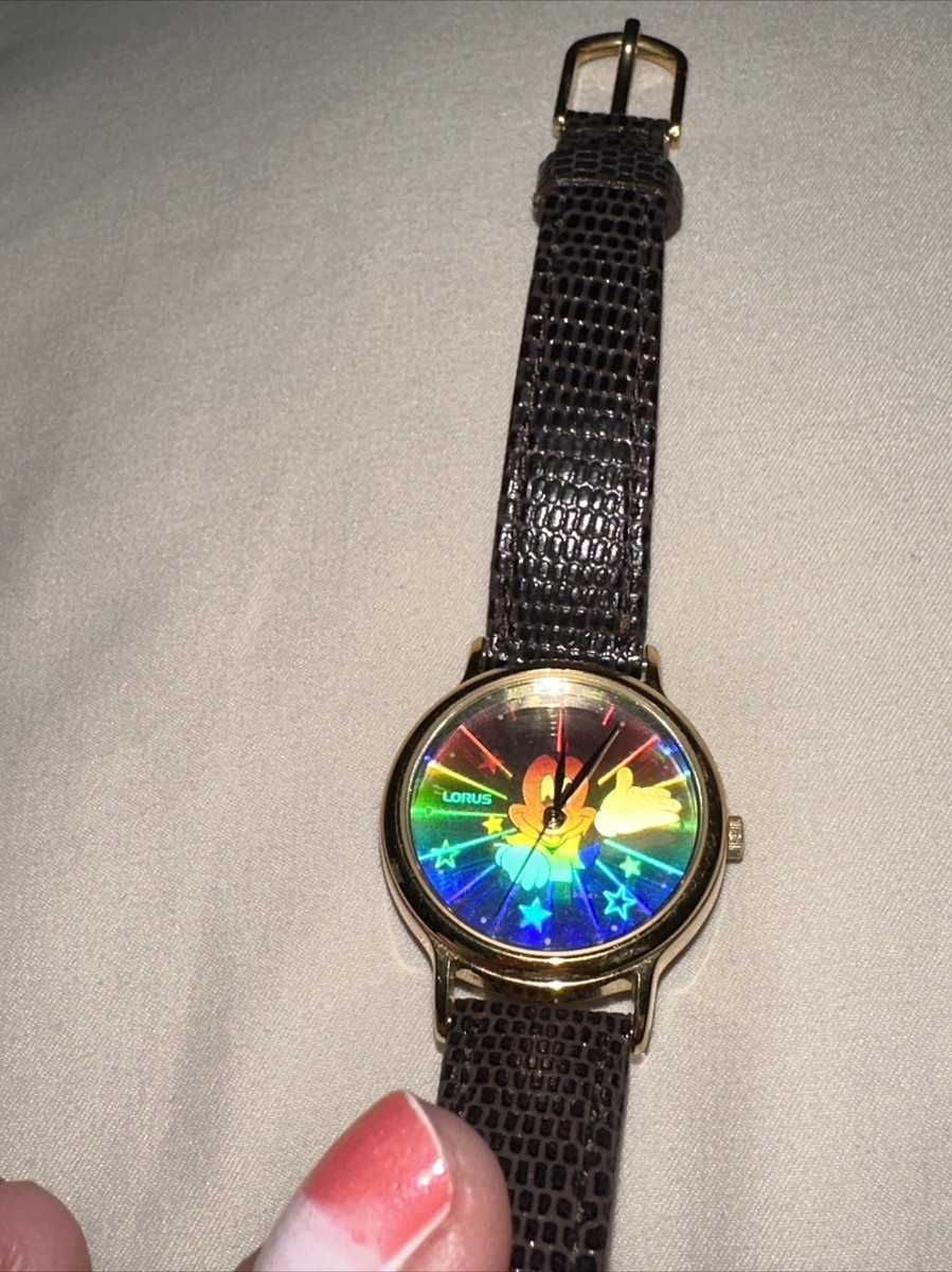 Lorus Mickey Mouse 3D Holographic Watch for Men and Women, Rare Disney  Watch 90s