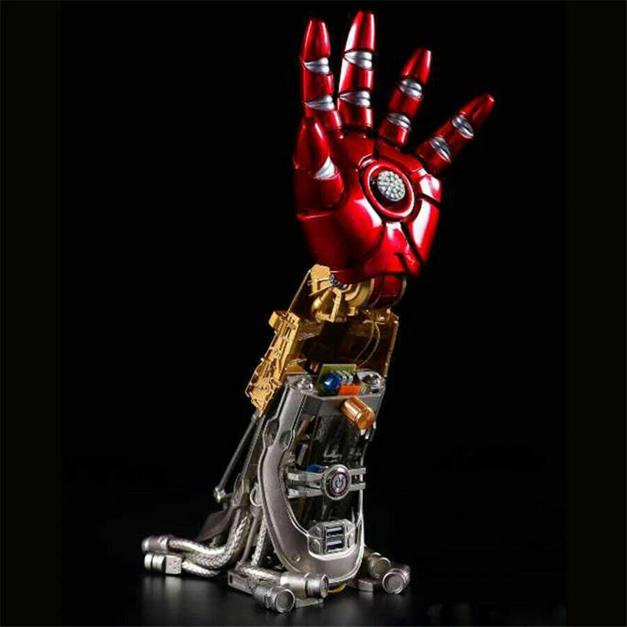Iron Man MK3 1:1 Armadura Brazo LED Lámpara de Noche Luz Mesa Resina Endoesqueleto Modelo Foto 3 de 4