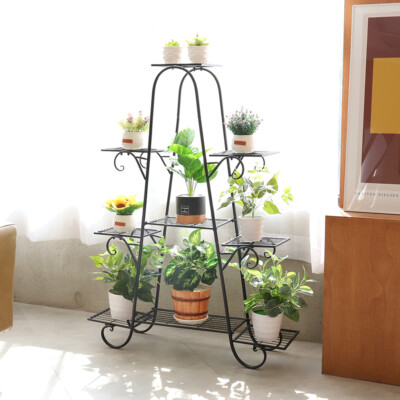 Wood/ Bamboo/Metal Shelf Flower Pot Plant Stand Rack Garden Indoor Outdoor Patio