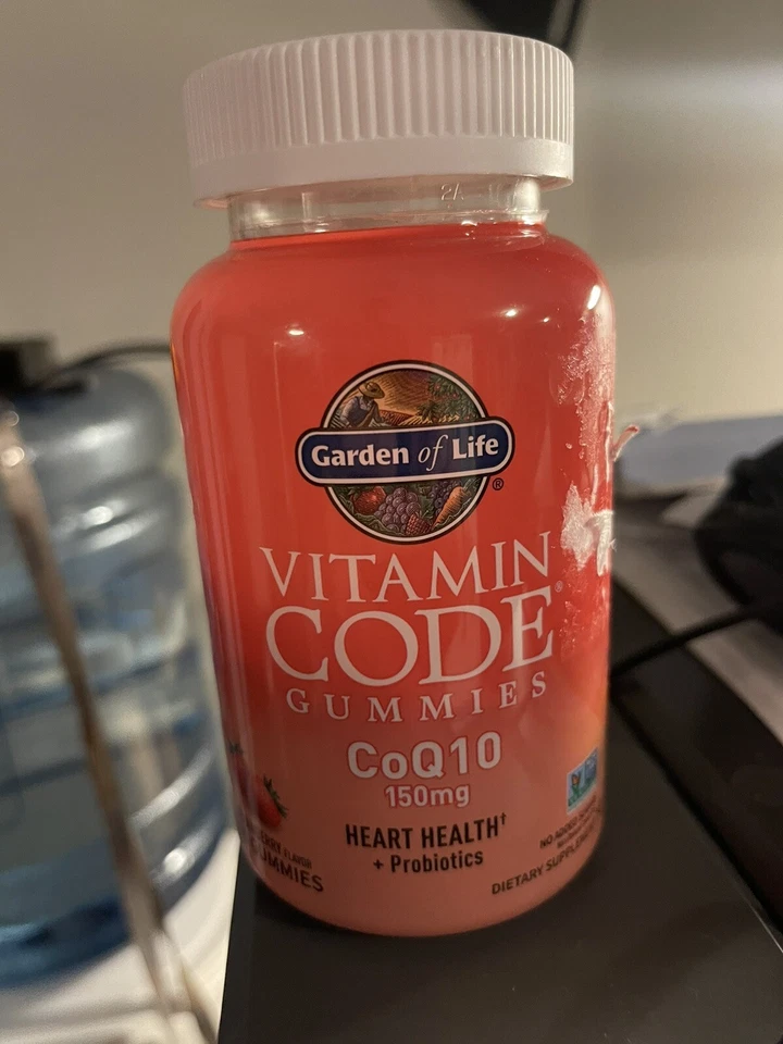 LOT OF 2!! Garden of Life Vitamin Code Gummies Coq10 - Strawberry 150 mg 60 Ct - Image 2 of 3