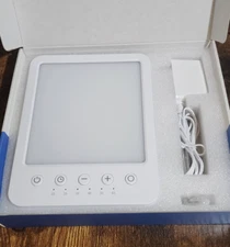 Magicteam Therapy Sun Lamp 10000 Lux LED White Warm Lite Adjustable New Open Box