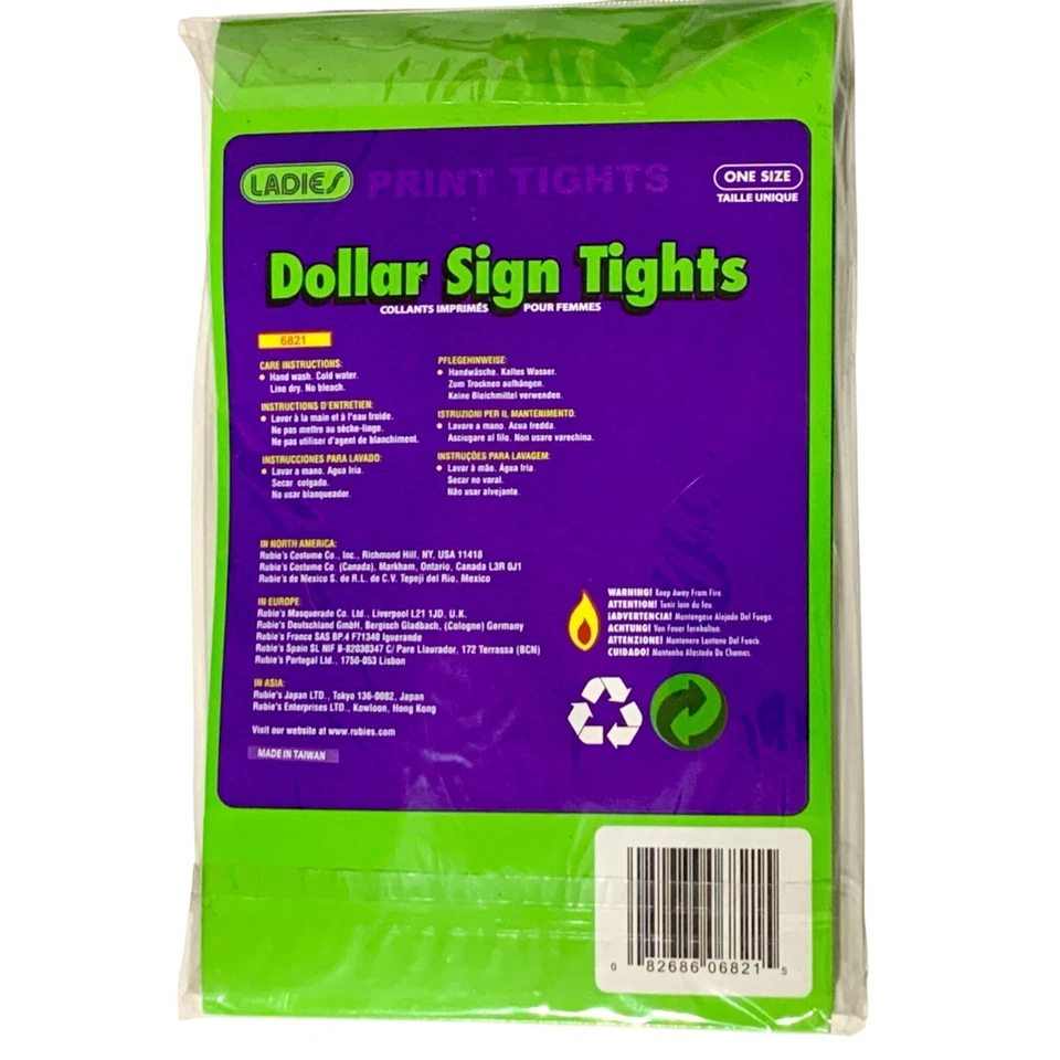 Sexy Medias Disfraz Disfraz Damas Letrero de Dólar Talla Única Negro Dorado Juegos con disfraces Foto 4 de 4