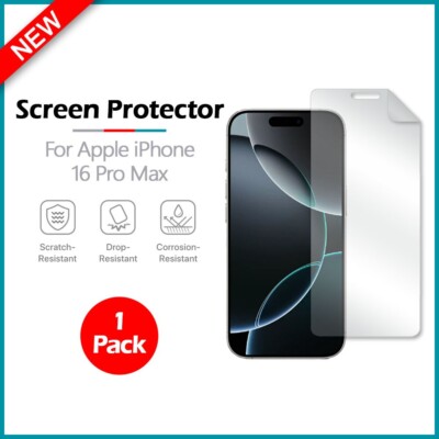 B2G1 FREE LCD Ultra Clear HD Screen Shield Protector for Apple iPhone 16 Pro Max