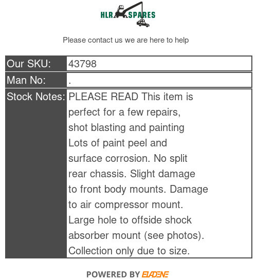 Land Rover Discovery 2 Td5 Chassis . eBay