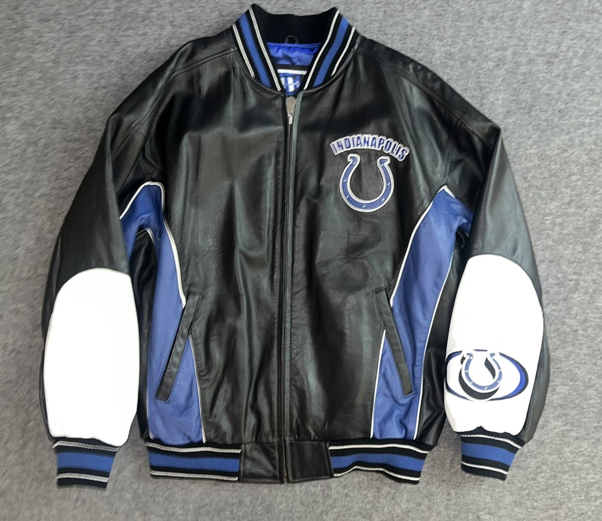 Vintage NFL G-III x Carl Banks Indianapolis Colts Leather Jacket 