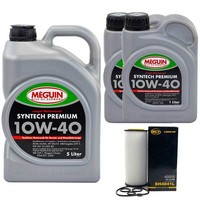 MotoröL Set Syntech 10W-40 Meguin 7 Liter + ÖLfilter FüR Audi A6 A4 A8 3.2 FSI