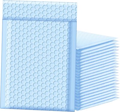 Sobres De Burbujas 6 X 10 Pulgadas 25 Bolsas De Envio Azul Claro Bolsas Nueva