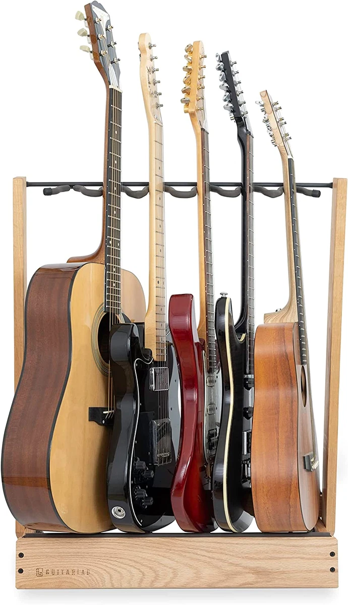 Wooden multi top guitar stand
