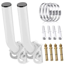 Universal Antenna Mount,11 Inches J Pole and Wall-Mounted Mounting Bracket Ki...