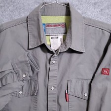 Benchmark SHIRT 1022FR Flame Resistant Juddy Vented Feather Weight XXL GREY SNAP