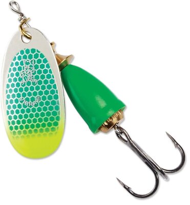 Blue Fox Classic Vibrax 06 Tackle, Green Scale Chartreuse Tip UV, 5/8