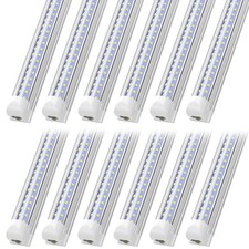 12 Pack LED Shop Light Fixture 40W 6500K T8 4FT Linkable Ceiling Tube Lights