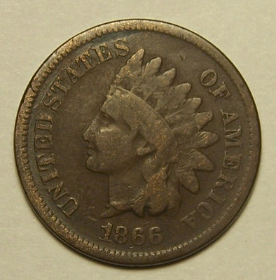 1866 Indian Head Cent Better Date