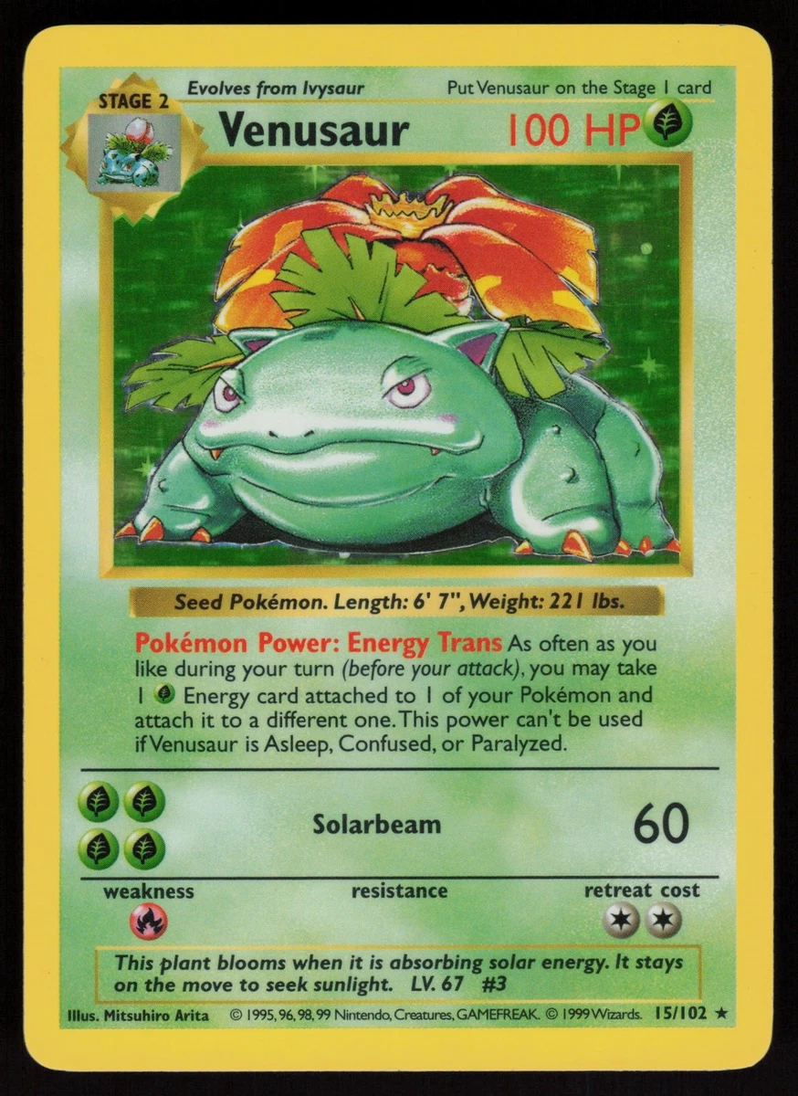 Pokémon TCG Rare Base Set Shadowless Individual Collectible Card