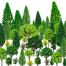 Model Trees 1.1-5.1inch Mixed Diorama Green Model Trees Colorful Grass Archit...