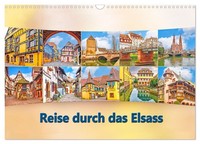 "Calendar 2027 · US Version · Journey Through Alsace (Wall Calendar 2027 17\" × 12"
