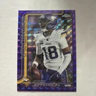 2025 Topps Chrome Justin Jefferson Purple Geometric /75 #195