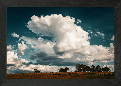 Himmel mit Wolken Gerahmtes Wandbild Poster Leinwanddruck Bild
