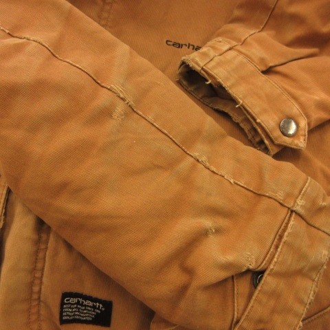 Carhartt Crash Parka Blouson Jacket Men Brown L Waterproof Work Coat thumbnail 6